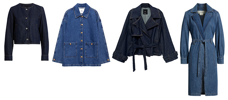 Denim jackets and coats for fall | 40plusstyle.com