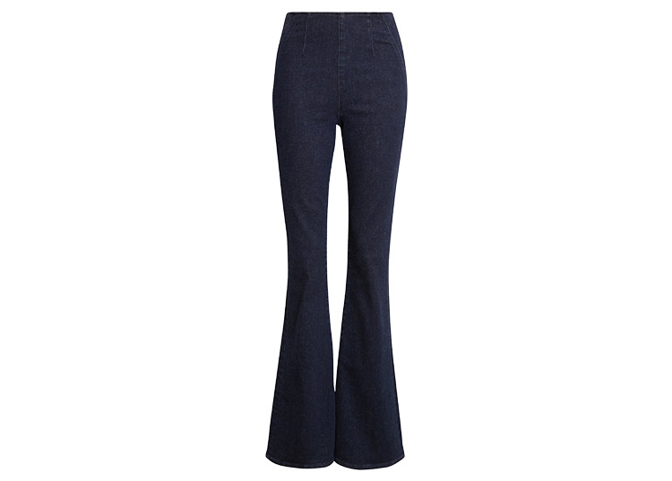 Veronica Beard Beverly Off-Duty High Waist Flare Jeans | 40plusstyle.com