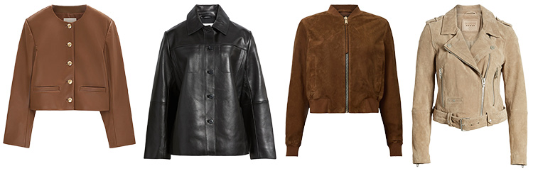 Leather and suede jackets for fall | 40plusstyle.com