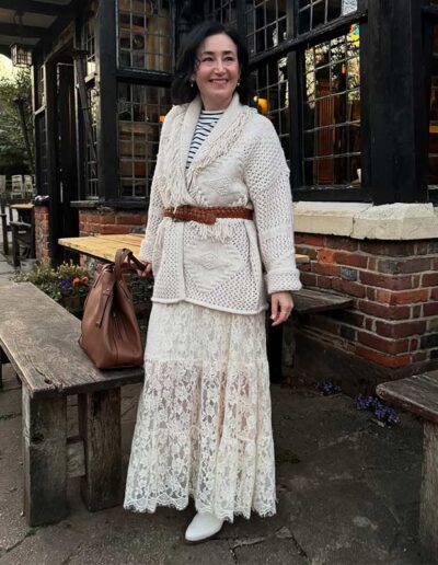 Lace with a modern edge | 40plusstyle.com