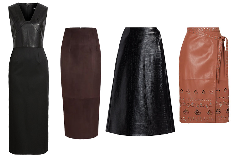 Leather and suede dresses and skirts | 40plusstyle.com
