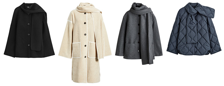 Coat trends - scarf coat | 40plusstyle.com