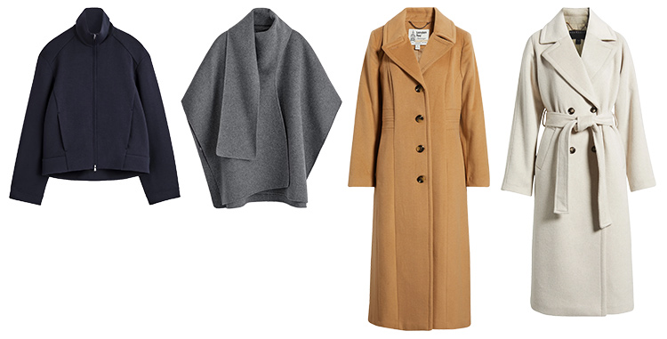 Minimal winter outfits - jackets and coats | 40plusstyle.com