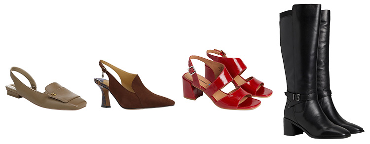 Asymmetric winter outfits - shoes and boots | 40plusstyle.com