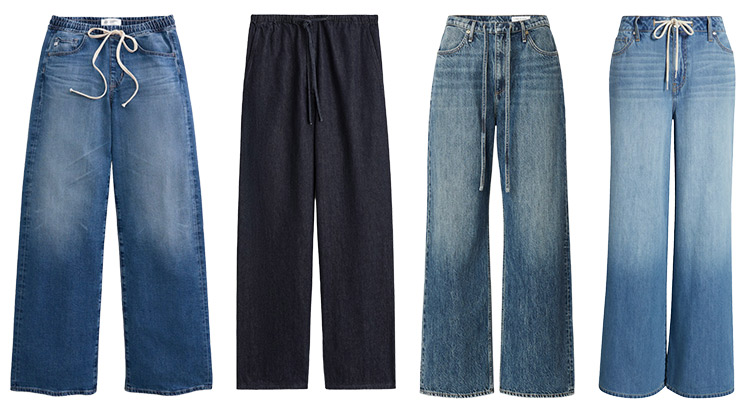 Jeans trends for 2026 - Drawstring jeans | 40plusstyle.com
