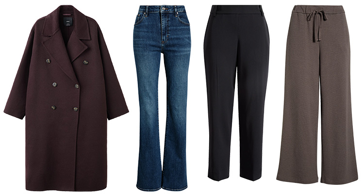 Asymmetric winter outfits - clothes to wear with asymmetry | 40plusstyle.com