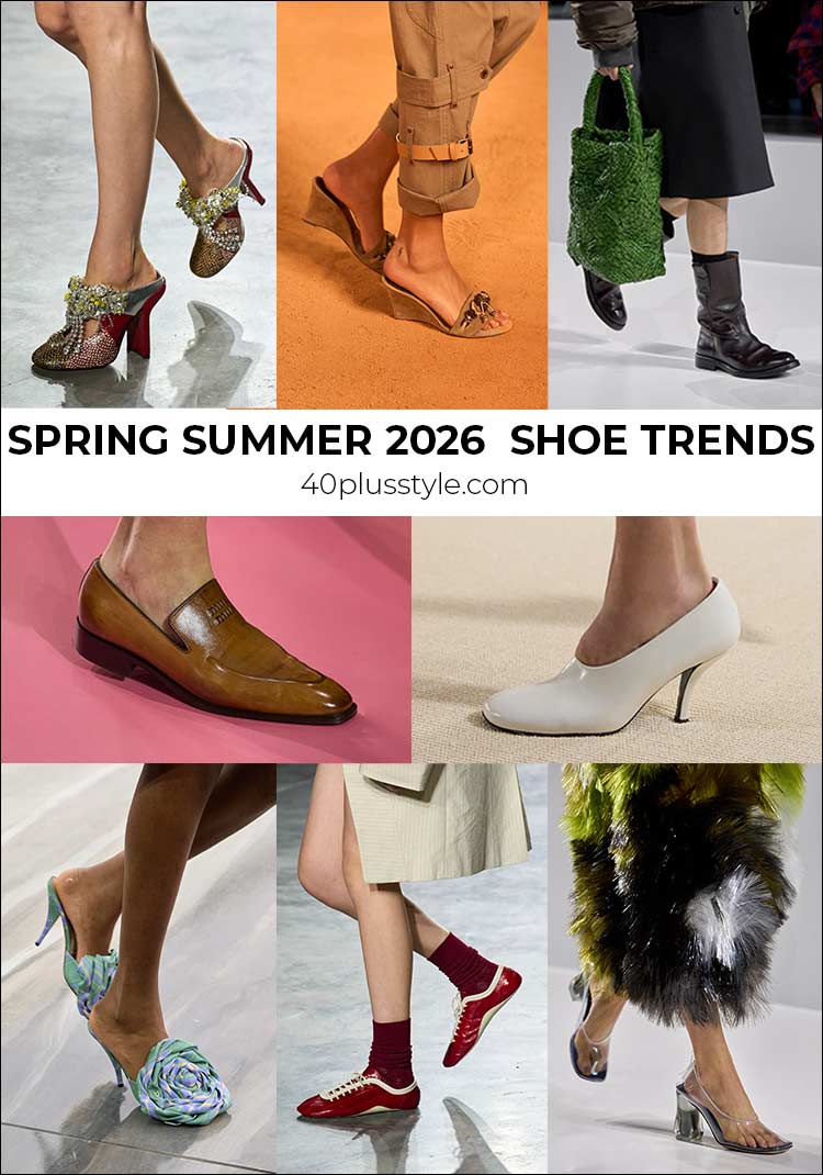 Spring Summer 2026 shoe trends | 40plusstyle.com