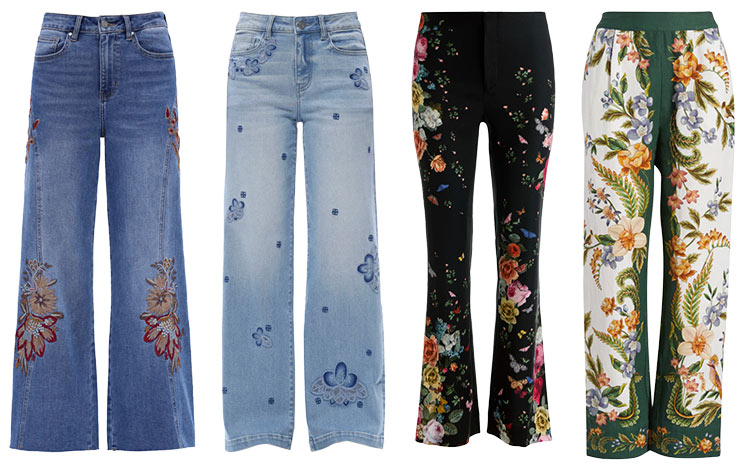 How to wear florals for spring - jeans and pants | 40plusstyle.com