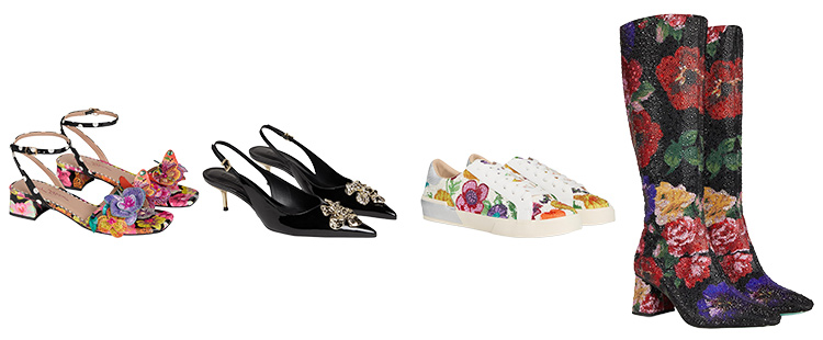 How to wear florals for spring - shoes and boots | 40plusstyle.com