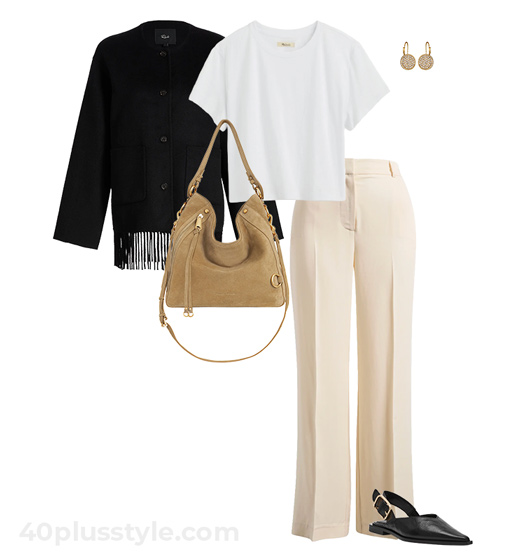 Fringe jacket outfit | 40lusstyle.com