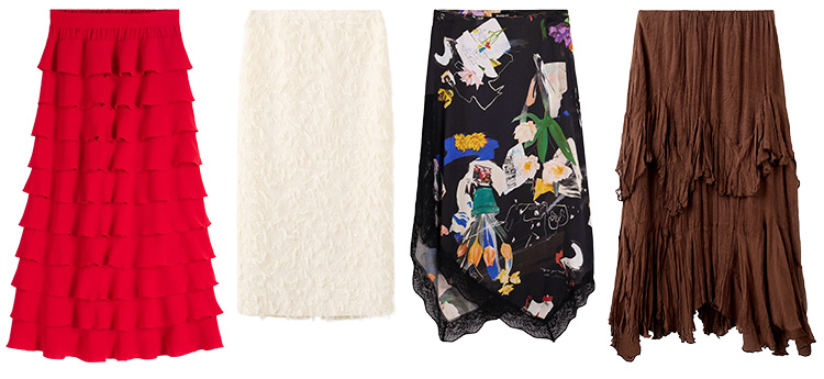 Transitional style - statement skirts | 40plussyle.com