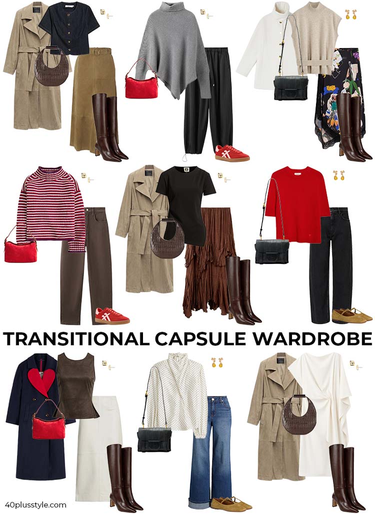 Transitional capsule wardrobe | 40plusstyle.com