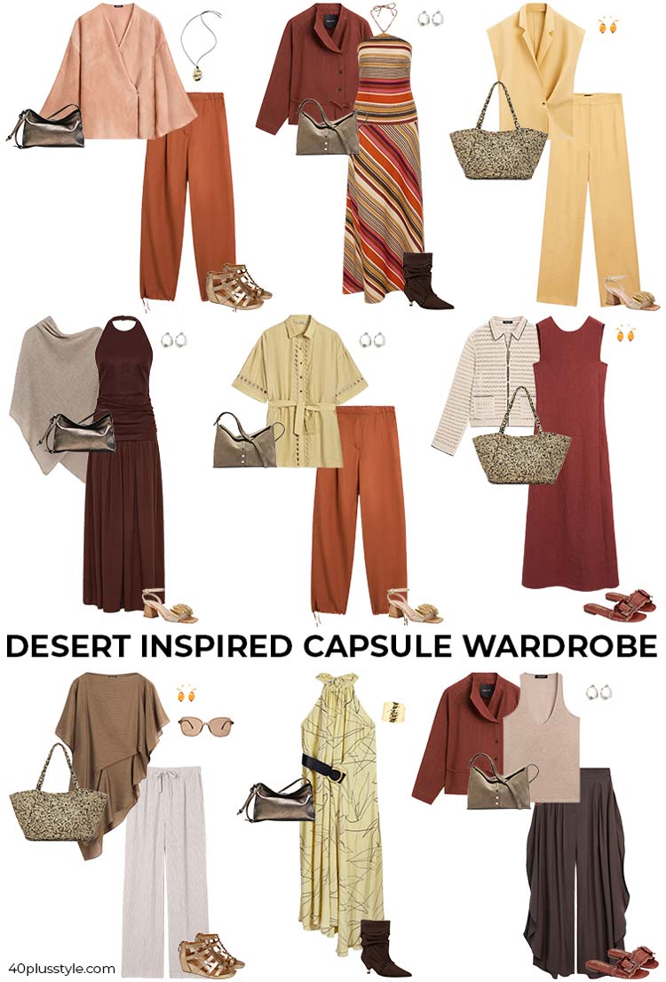 Desert inspired capsule wardrobe | 40plusstyle.com