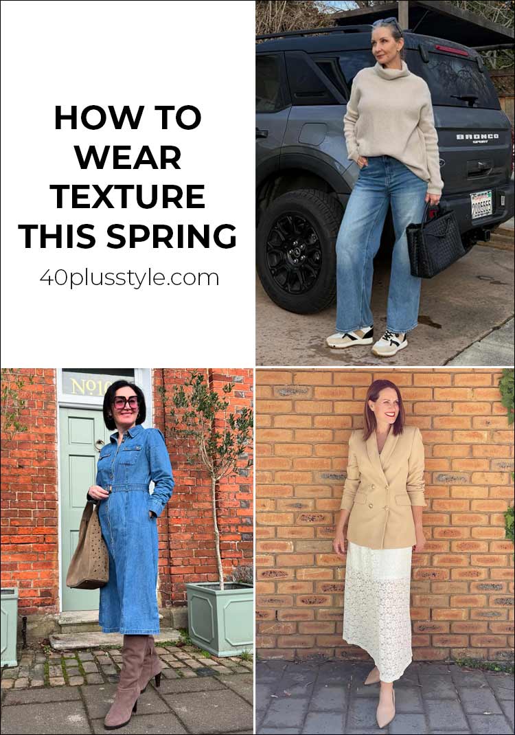 How to wear texture this spring | 40plusstyle.com