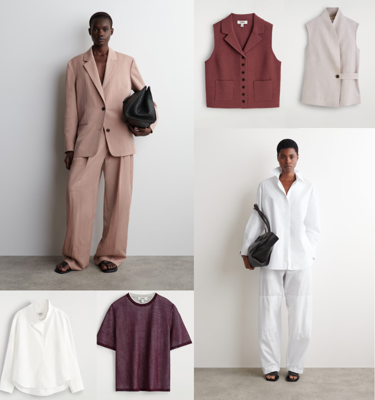Style mood board: pink burgundy white