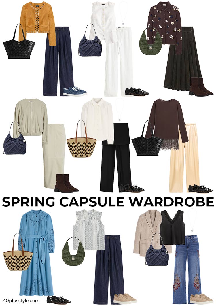 Spring capsule wardroben| 40plusstyle.com