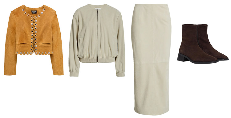 How to wear texture in spring - suede | 40plusstyle.com