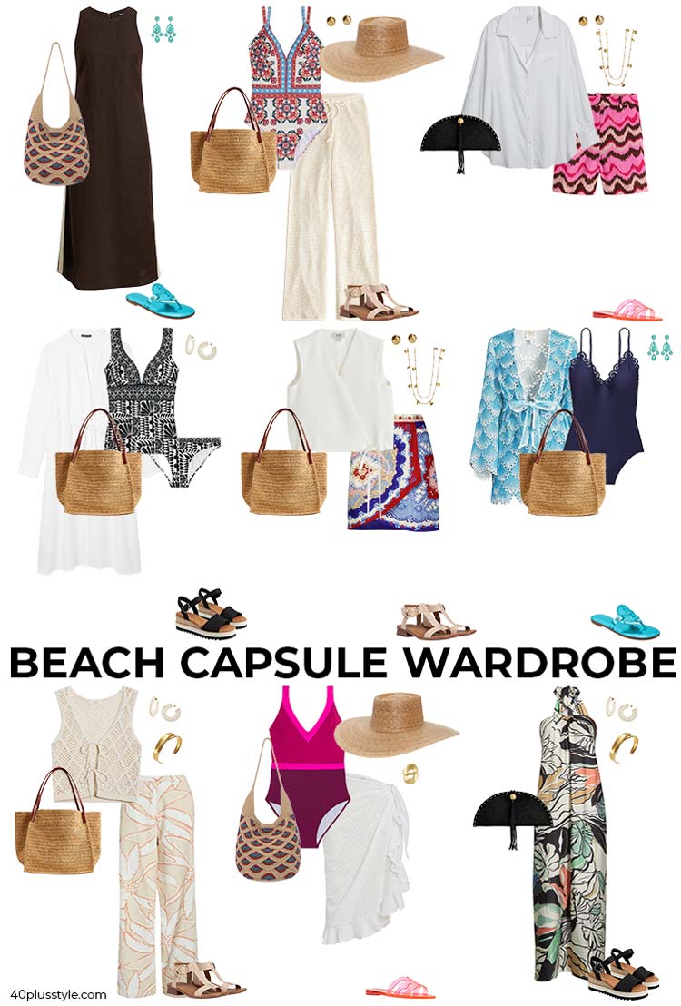 Beach capsule wardrobe | 40plusstyle.com