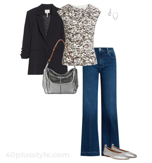 Blazer and jeans | 40plusstyle.com