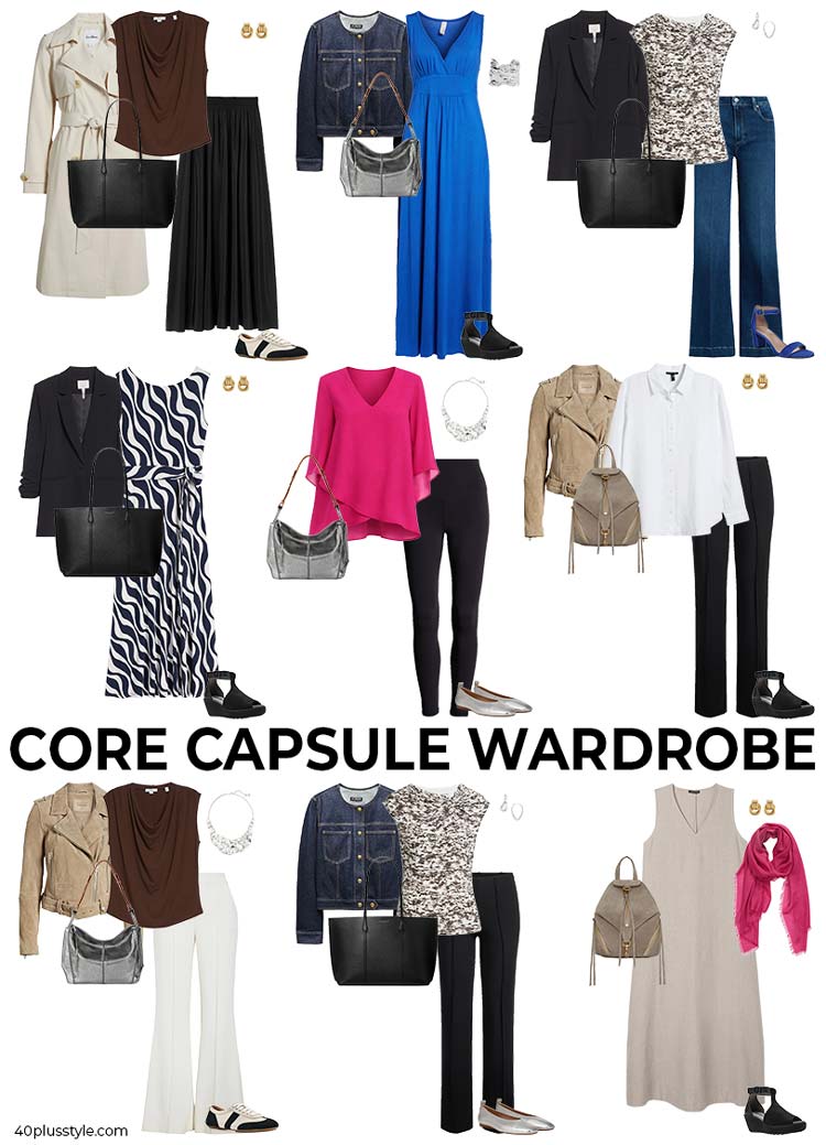 Core capsule wardrobe | 40plusstyle.com