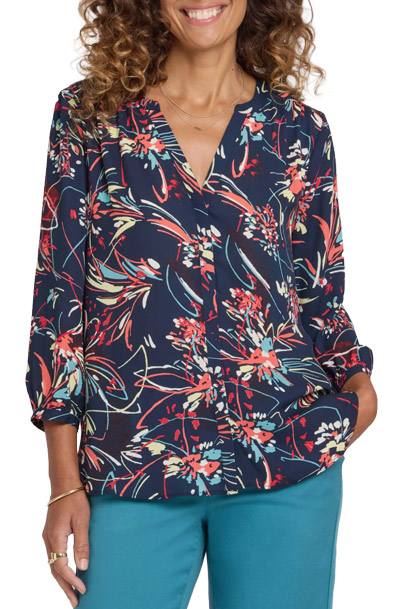 NYDJ Pintuck Top | 40plusstyle.com