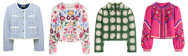 Short jackets for spring - prints | 40plusstyle.com