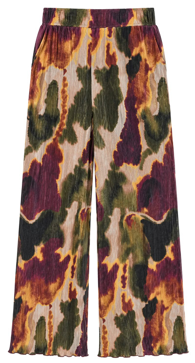 DKNY Plissé Wide Leg Pants  | 40plusstyle.com