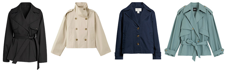 Short trench jackets for spring | 40plusstyle.com