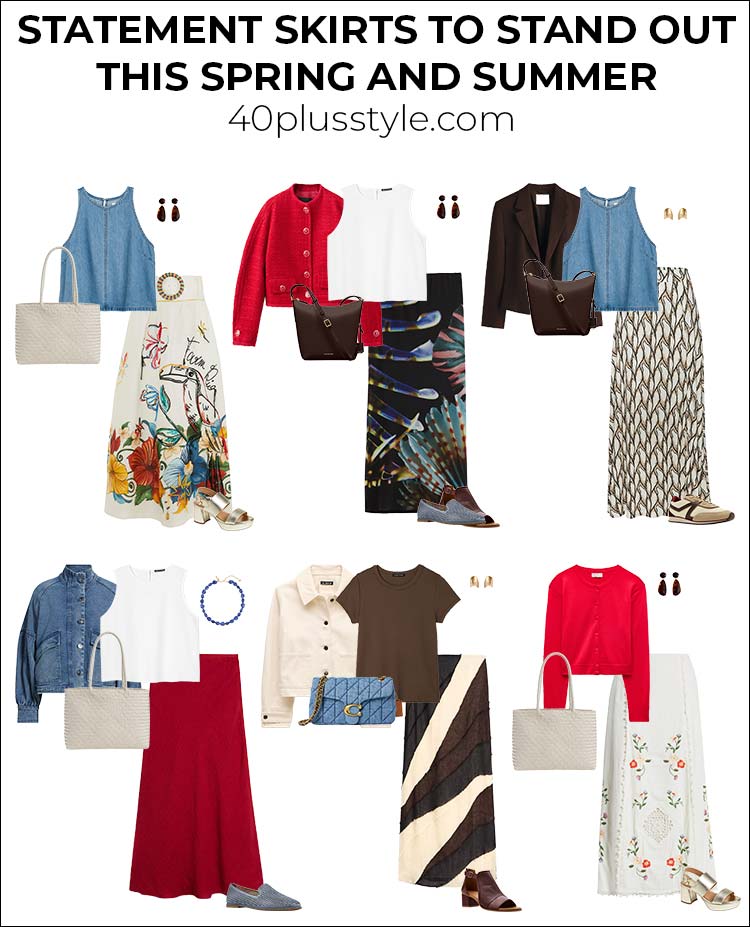 Statement skirts to really stand out this spring and summer | 40plusstyle.com