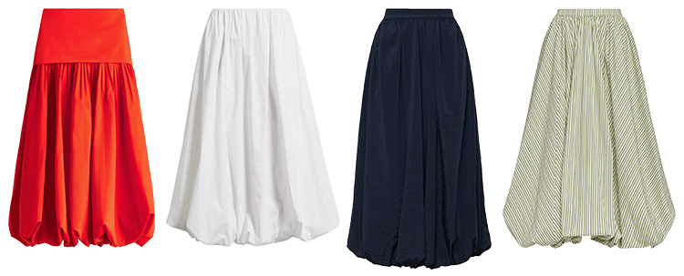 '80s trends - balloon skirts | 40plusstyle.com