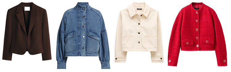 Jackets to go with statement skirts | 40plusstyle.com