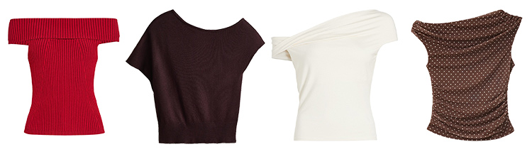 '80s trends - off the shoulder tops | 40plusstyle.com