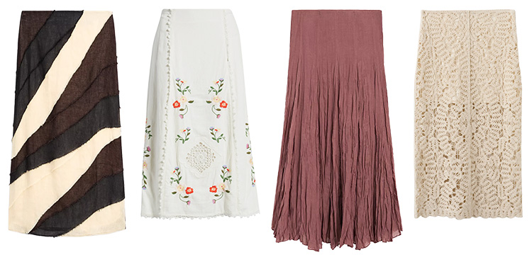 Statement skirts - texture | 40plusstyle.com
