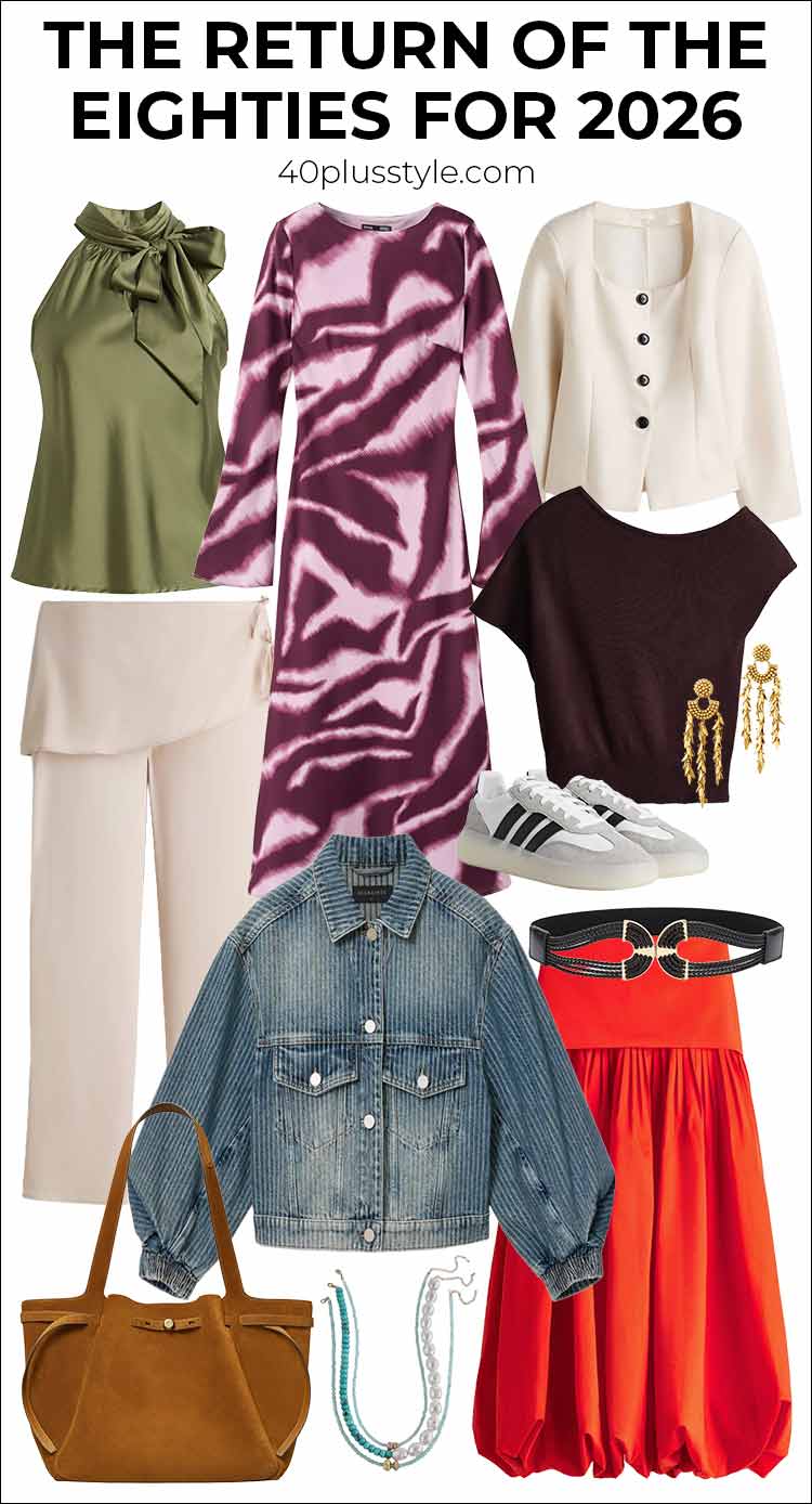 draft: The return of the eighties for 2026: can you really wear the same styles second time around? | 40plusstyle.com
