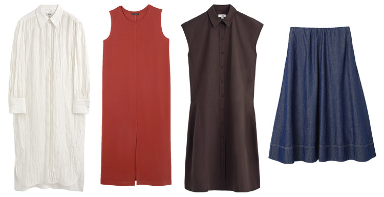 Summer capsule wardrobe - dresses and skirts | 40plusstyle.com