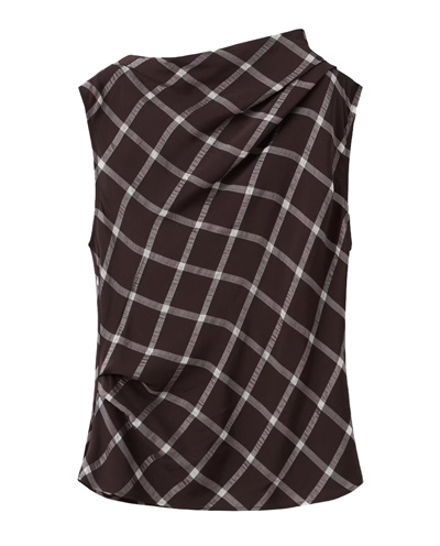 MANGO Draped Fitted Top | 40plusstyle.com