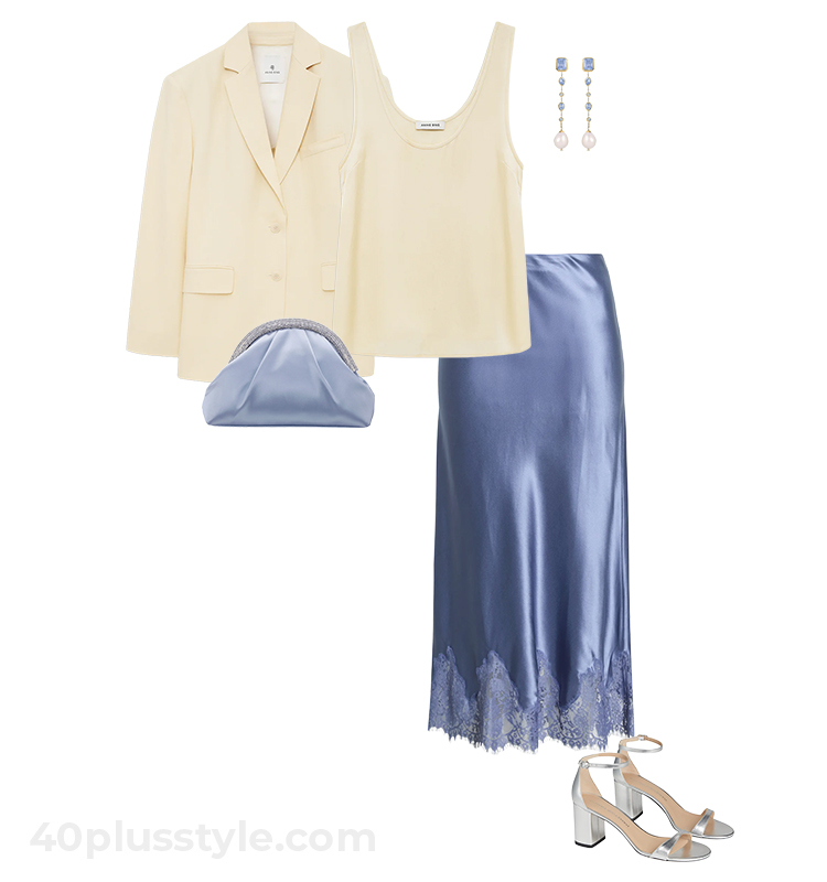 Silk top and skirt | 40plusstyle.com