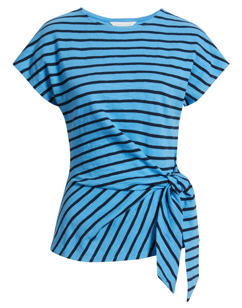 Caslon Drop Shoulder Tie Front Top | 40plusstyle.com