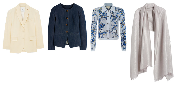 Summer party outfits - jackets and wraps | 40plusstyle.com