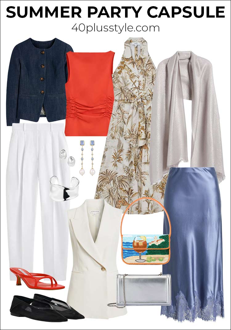 Summer party outfits | 40plusstyle.com