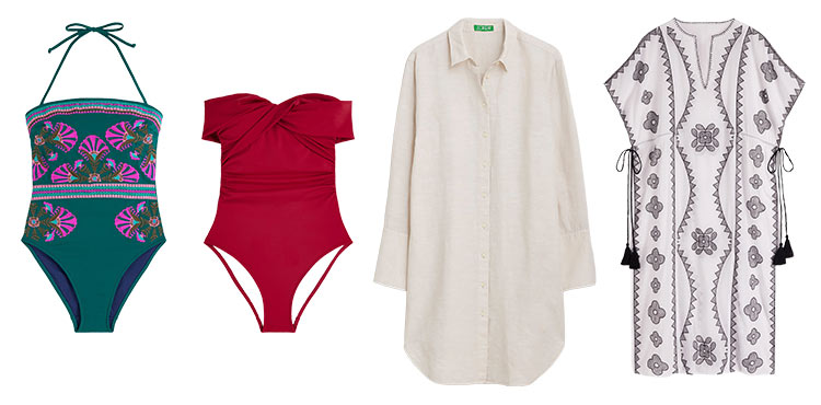 Vacation outfits - swimwear | 40plusstyle.com