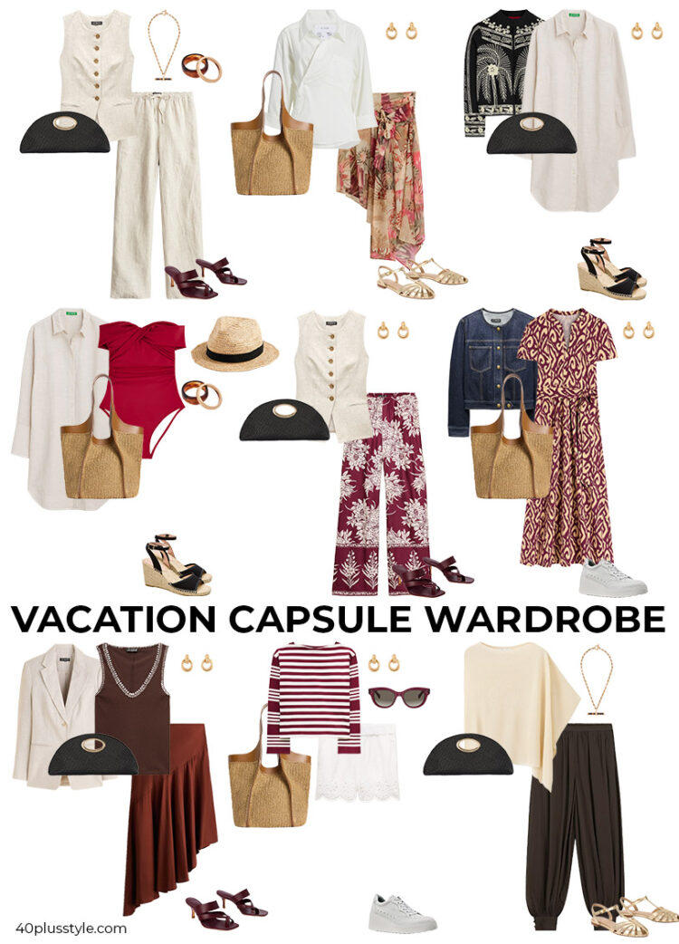 Vacation capsule wardrobe | 40plusstyle.com