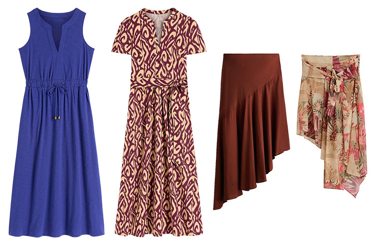 Vacation outfits - dresses and skirts | 40plusstyle.com