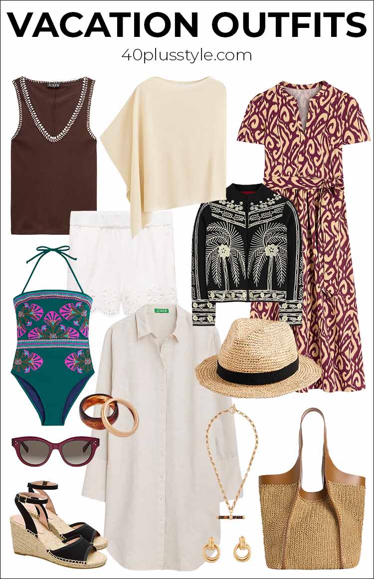Vacation outfits | 40plusstyle.com