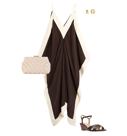 Color combinations for summer - chocolate and cream | 40plusstyle.com