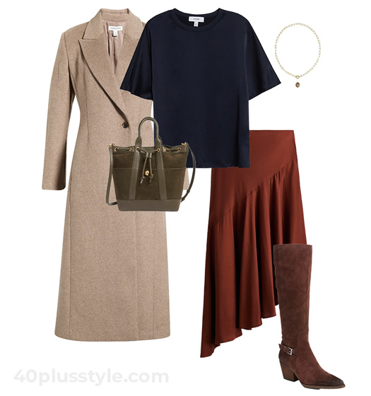 Neutral fall outfit | 40plusstyle.com
