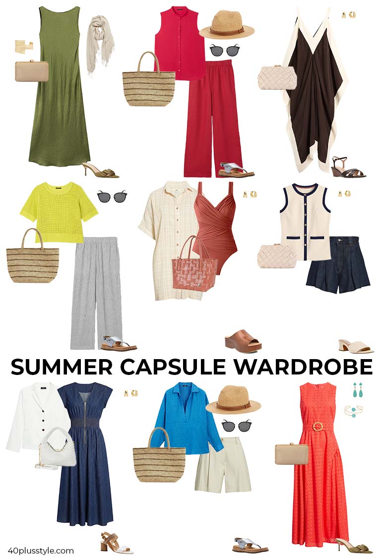 Summer capsule wardrobe | 40plusstyle.com