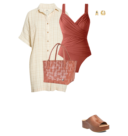 Wearing cream and terracotta for summer | 40plusstyle.com