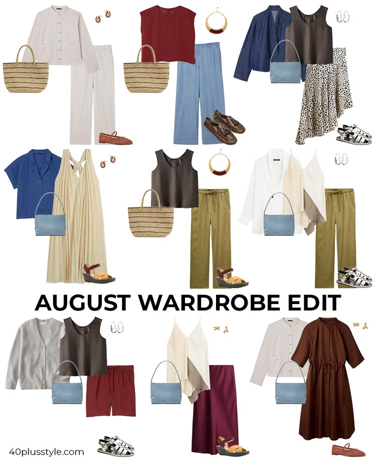 August wardrobe edit | 40plusstyle.com