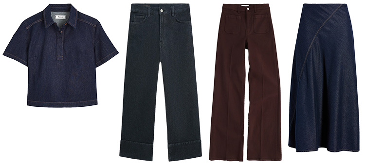 Transitional fall outfits - dark denim | 40plusstyle.com
